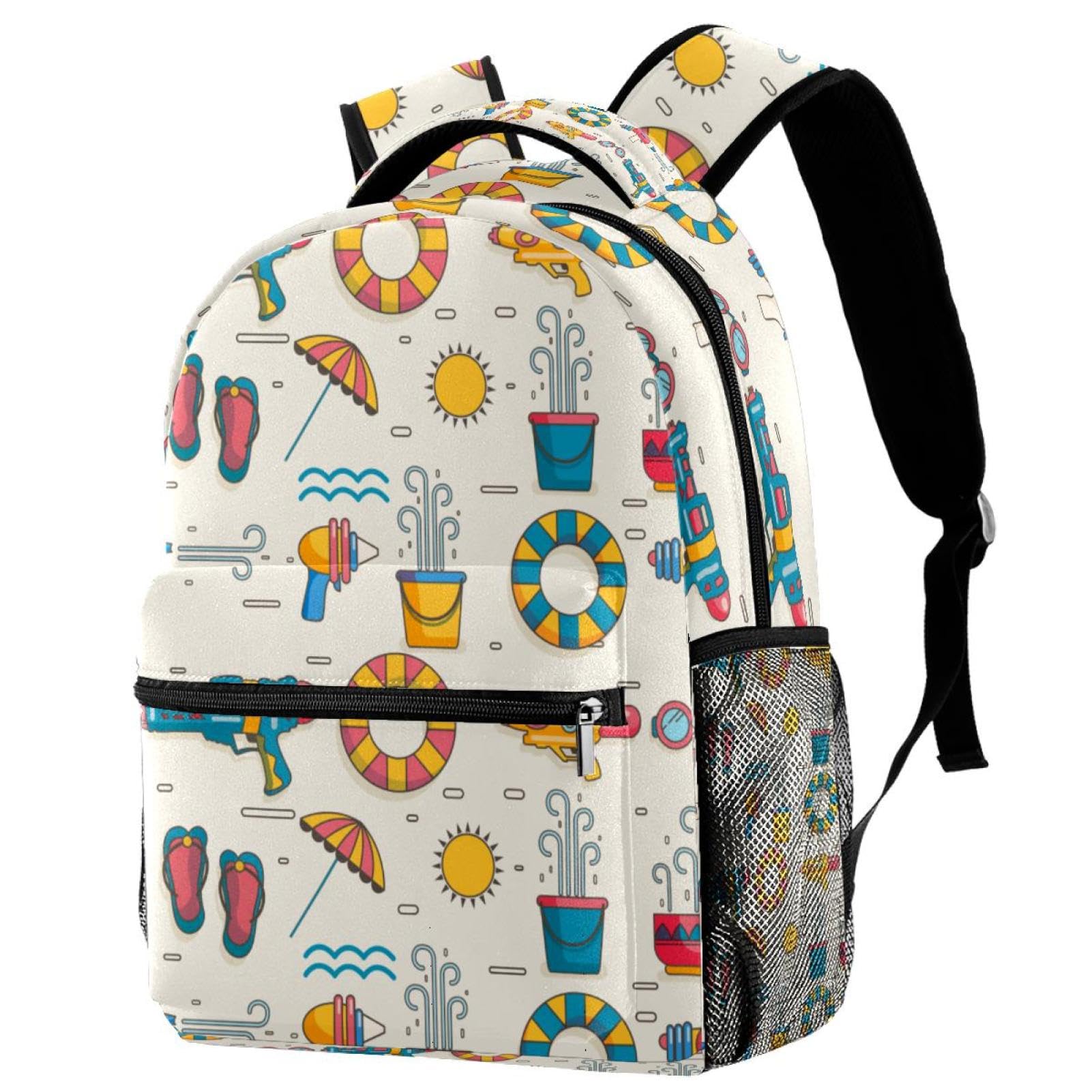 Sac à dos d'école Songkran multicolore pour ados et voyage décontracté - 7