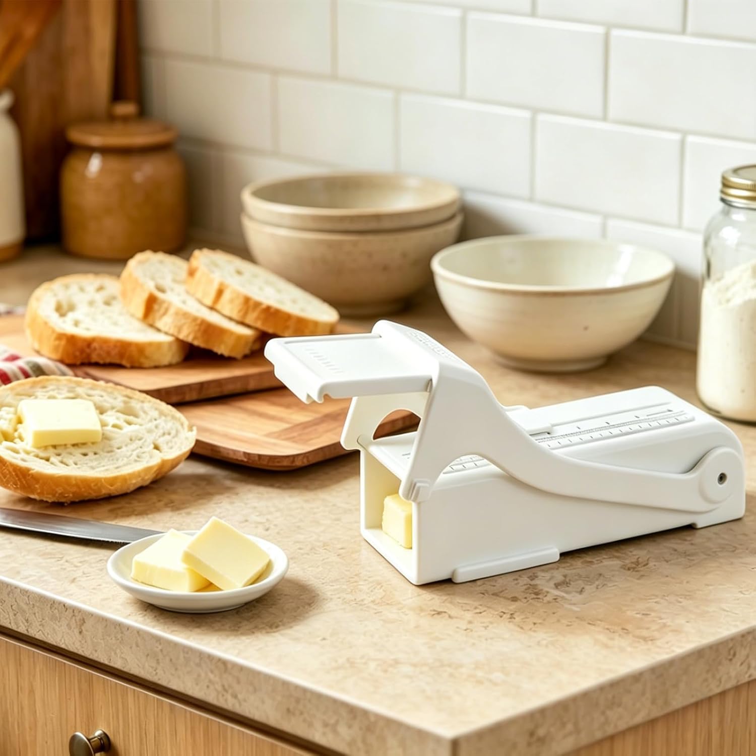 Butter Cutter,Butter Slicer Cutter,Butter Dispenser Adjustable Measuring