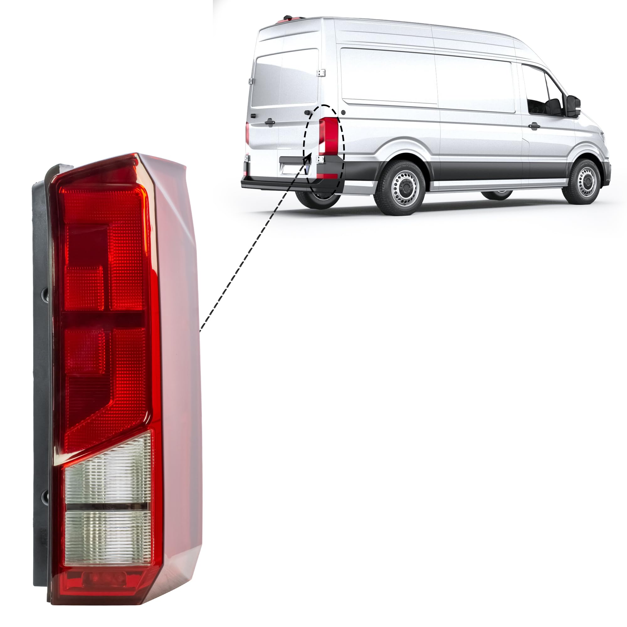 LONGLING Fanale posteriore Dx luce posteriore per VW Crafter Man GTE 2017-2024