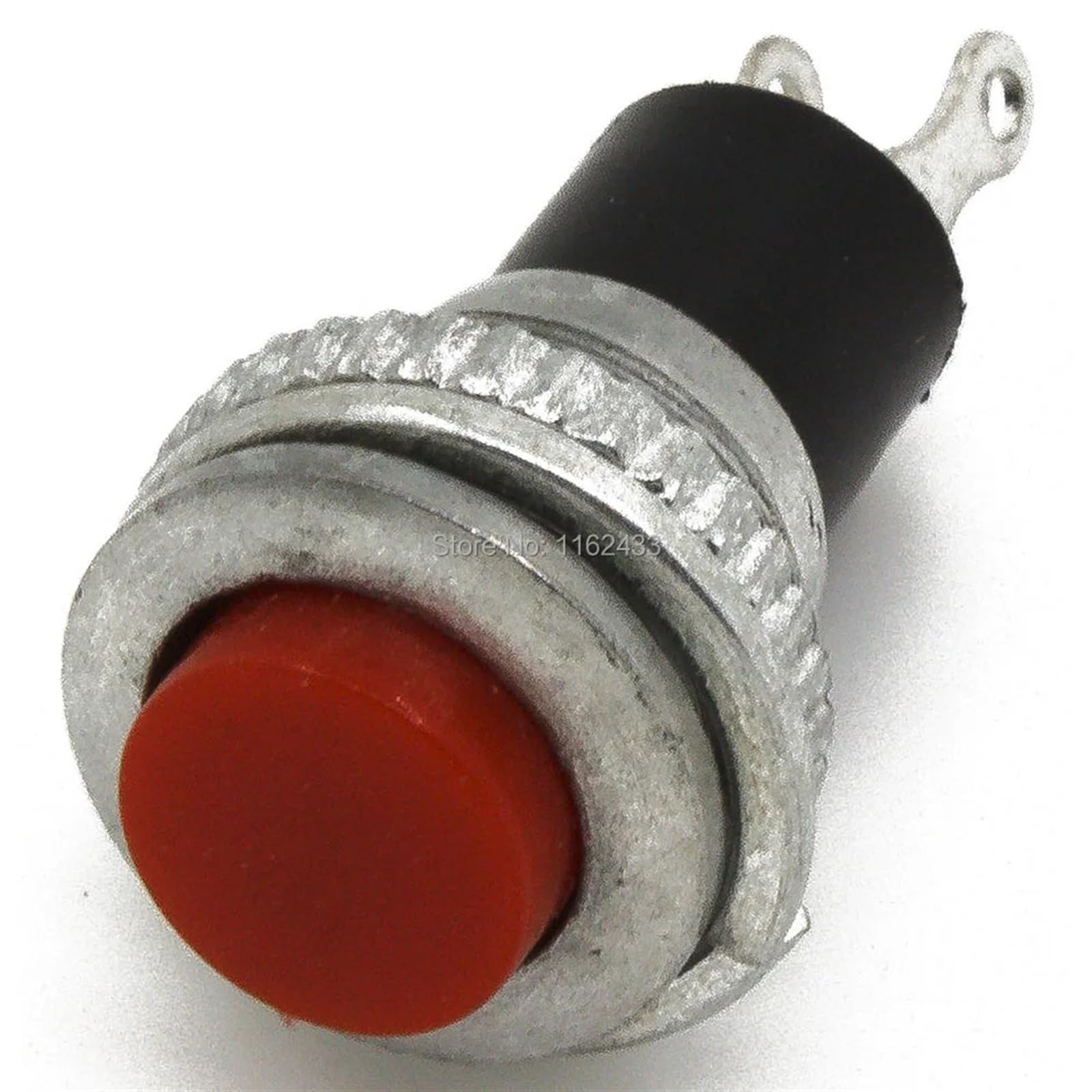 JNURGWLYH 100pcs / lot DS-316 10mm Reset - Off Push Button Switch SPST pushbutton(Blanc)