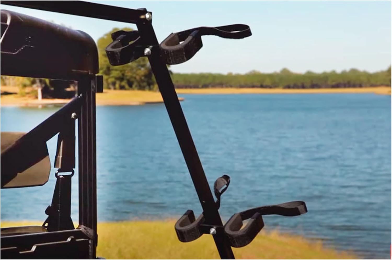 Great Day Quick-Draw Sporting Clays UTV Gun Rack - 4 Gun Model - For UTVs With 36-60in Bed Width - Aluminum Frame - Black Powder-Coated Finish, QD804-SC : Automotive