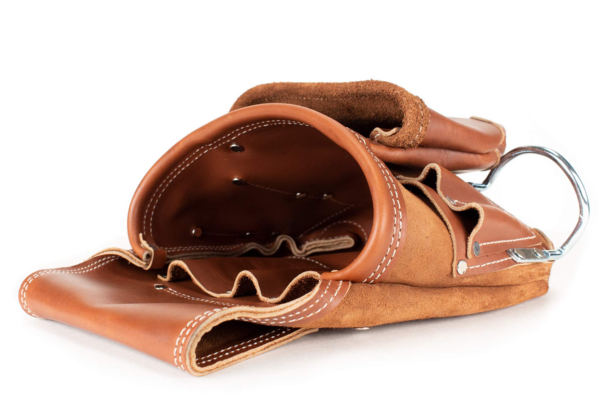 Amish - Ceinture à outils en cuir véritable - Marron
