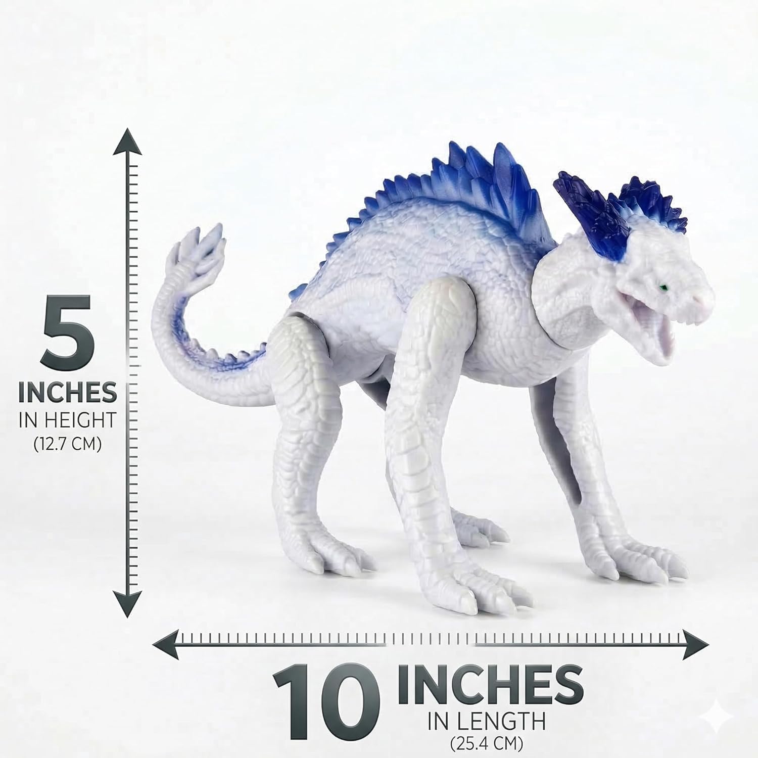 4 Pack Giant Monster Action Figures 8 Inch – Large Creature Toys with Movable Joints, Detailed Collectible Figures for Kids Playset & Display Gift