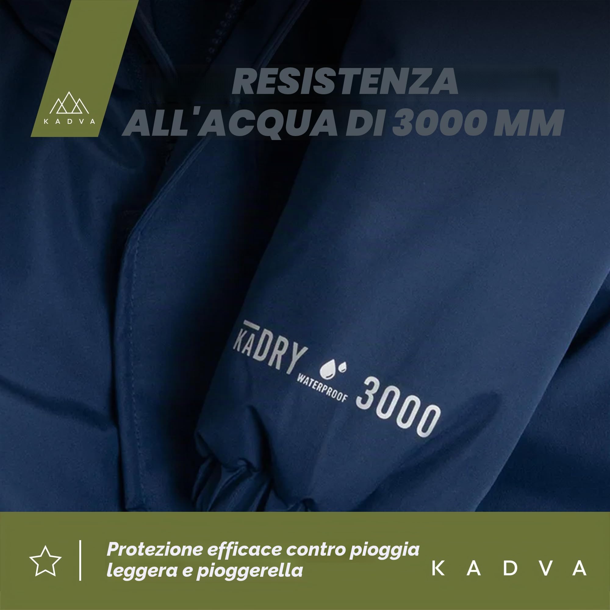 KADVA Kiko Jr - Tuta da sci per bambini, impermeabile, antivento, con catarifrangenti e cappuccio, fodera in pile