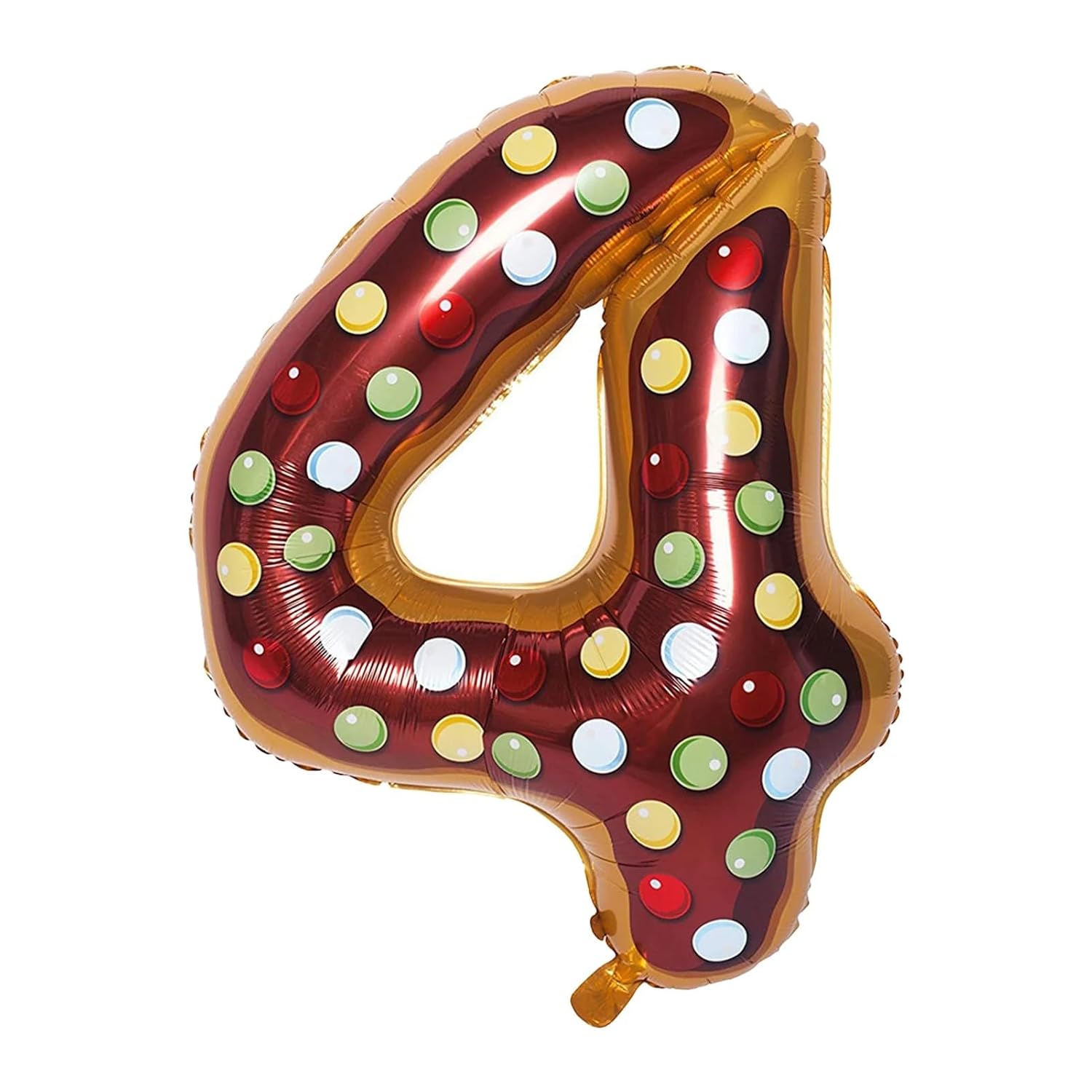 Atpata Funky Donut Candy Theme 34 Inch Number Shape Foil Balloons - Ideal for Birthdays & Celebrations - Vibrant 0 to 9 Nu...