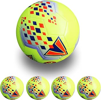 PROSTYLE SPORTS Footballs | Size 5 | Classic Football |Training & Match Footballs Yellow