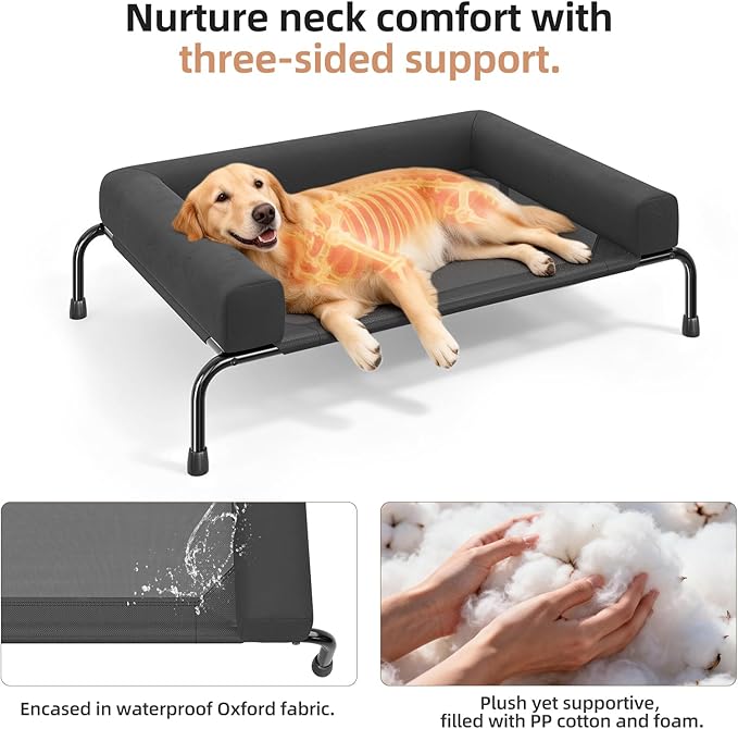 Catre Elevado para Perro Grande con Malla Transpirable y Base Antideslizante miniatura 4