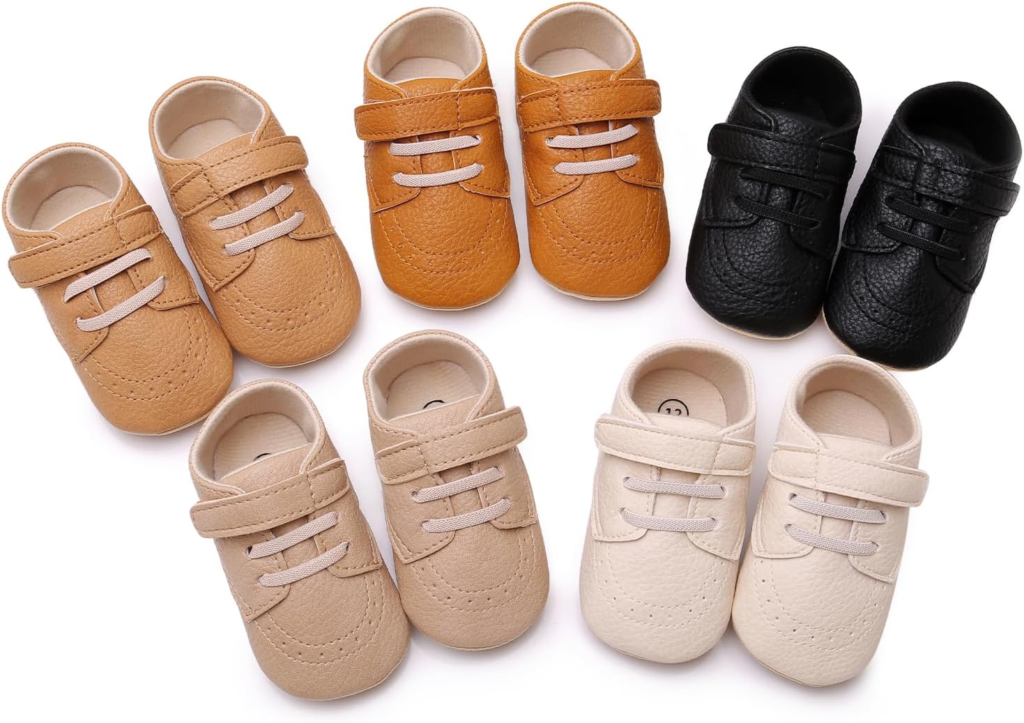 RVROVIC Baby Boys Girls Anti-Slip Sneakers Soft Ankle Boots Toddler First Walkers Newborn Crib Shoes - Image 5