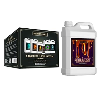 Humboldts Secret Starter Kit Pack Worlds Best Indoor & Outdoor Plant Fertilizer and Nutrient System w/Sweet & Sticky Carbohydrate and Saccharide Energy Source Energy for Plants 32 oz
