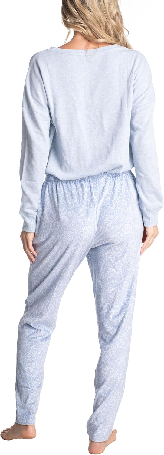 Hanes Midnights Long Sleeve Top and Pajama Loungewear Set, Multiple Colors, Multiple Sizes - Image 4