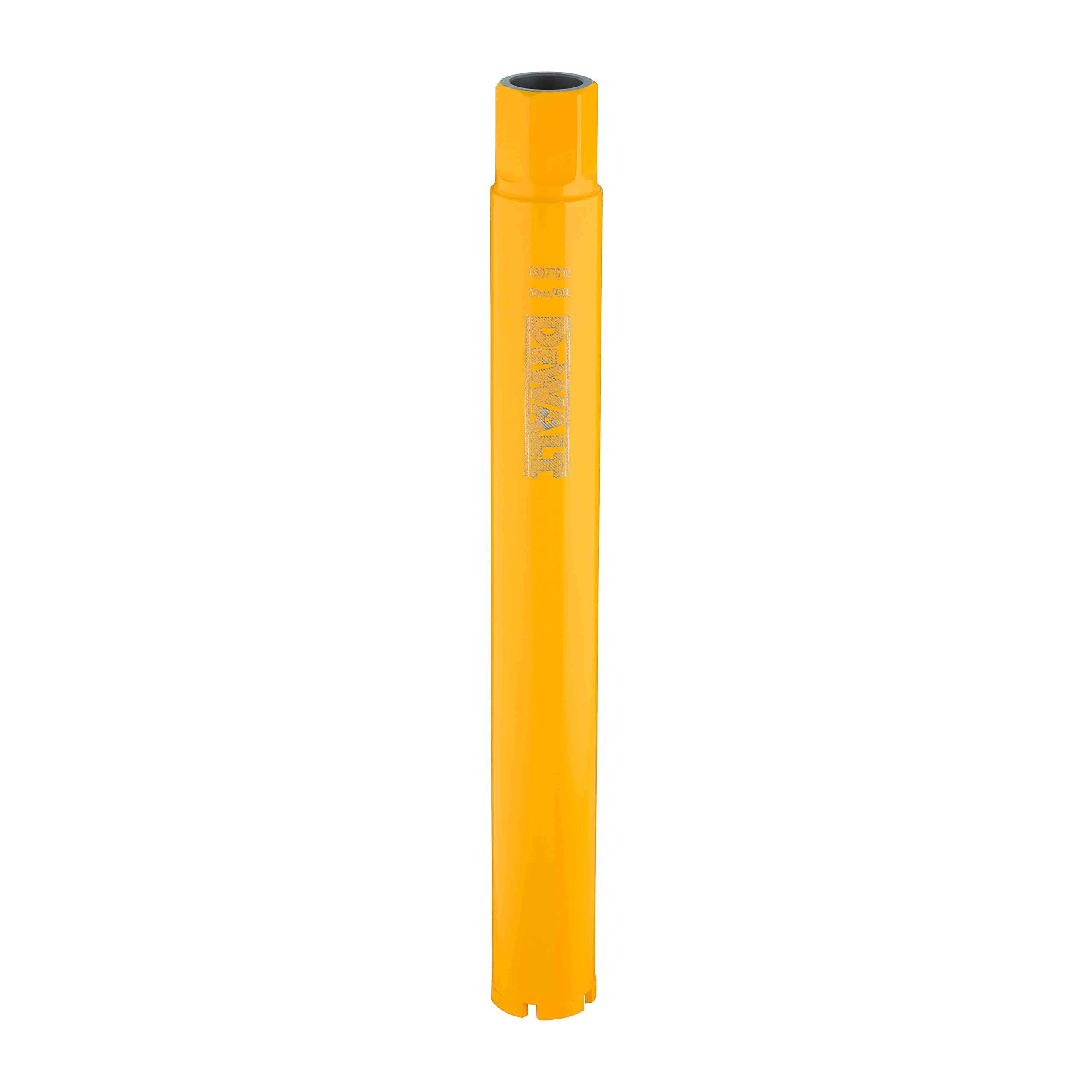 DEWALT Corona de diamante para perforar en húmedo 52x400mm, acoplamiento 1 1/4" UNC hembra universal, para materiales estándar y duros