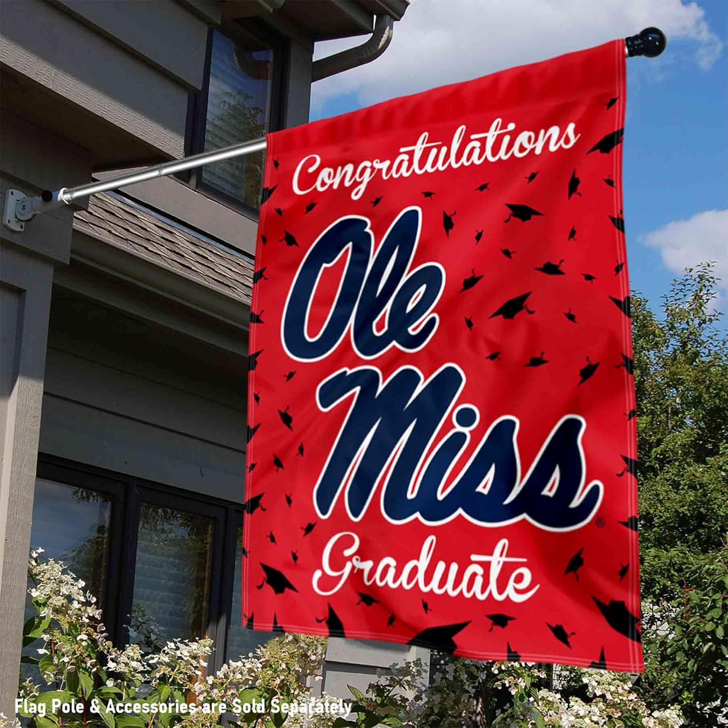 Ole Miss Graduation Gift Banner Flag
