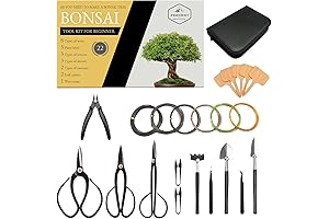 22 PCs Bonsai Tree Tools Kit: The Ultimate Guide to Indoor Bonsai Gardening