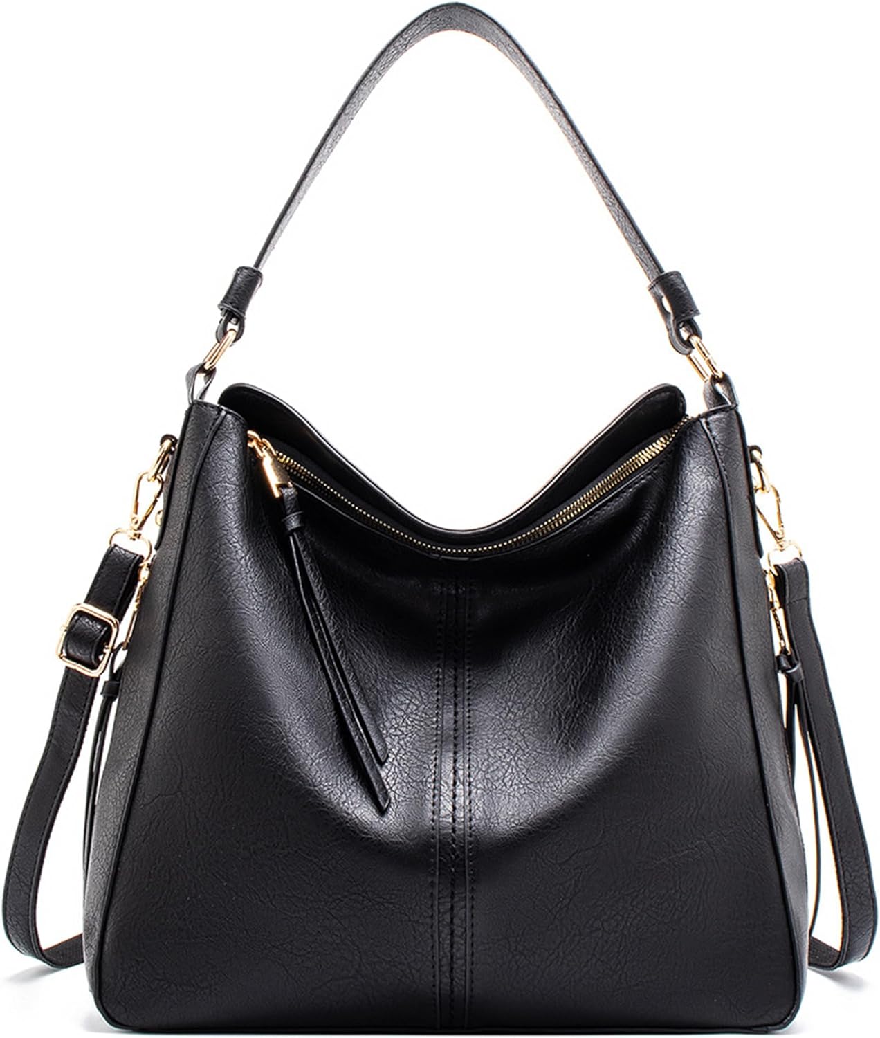 Women's Handbag Shoulder Bag Vintage-Inspired PU Vegan Leather Stylish Crossbody Bucket Purse Satchel