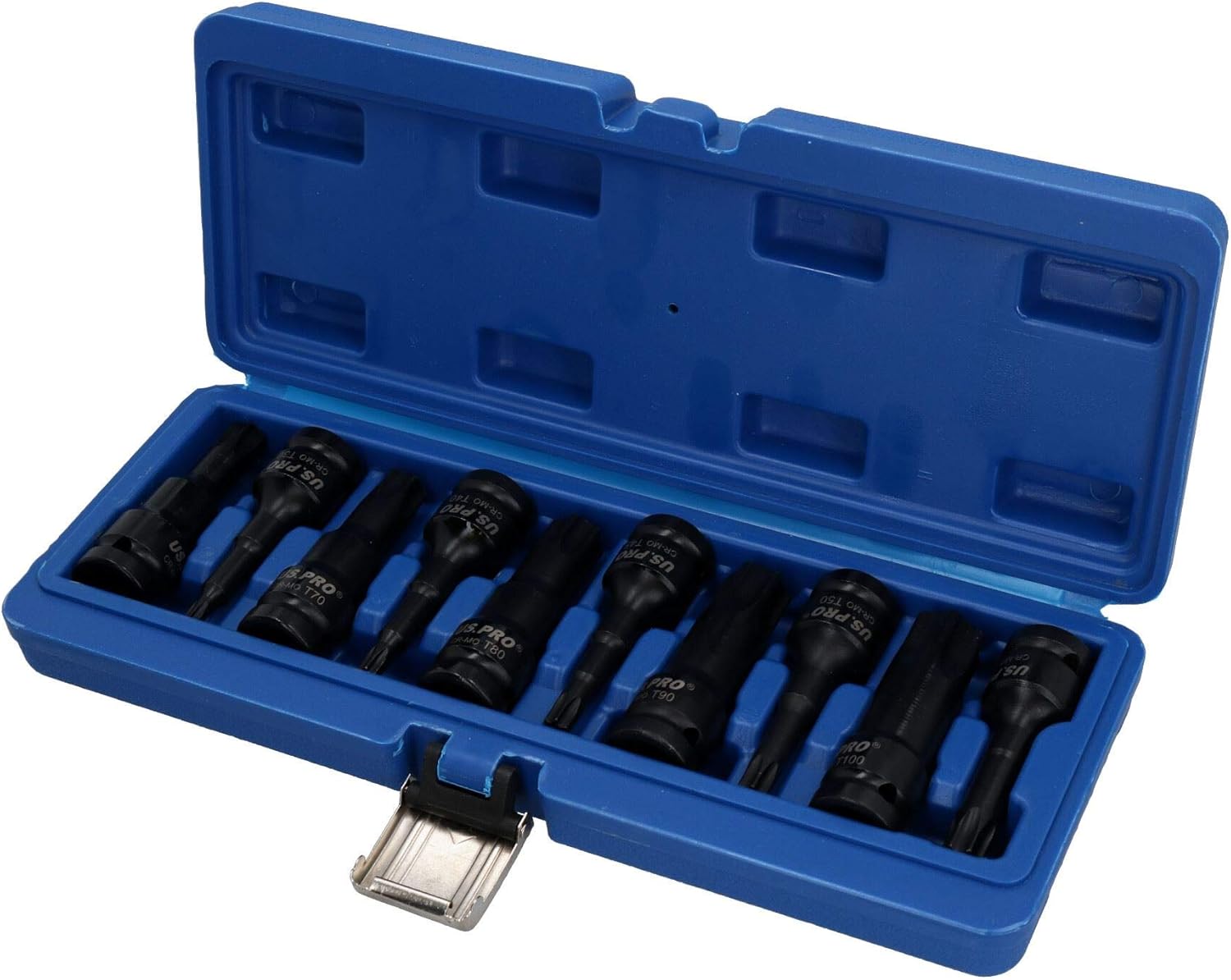 Torx Star Impact Deep Impacted Bit Sockets Extra Long T30 â€“ T100 10pc Set