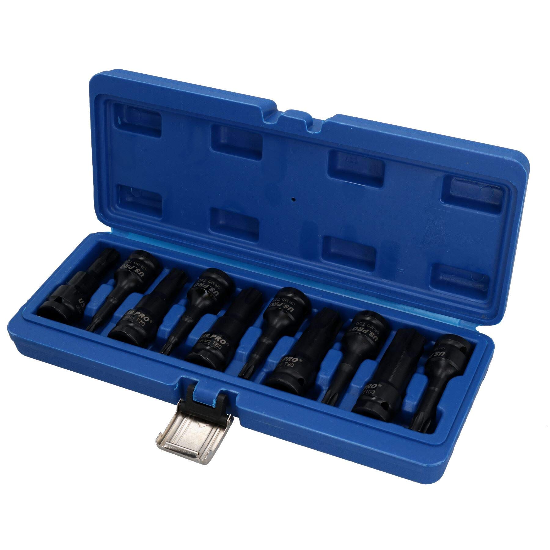 Ab Tools Torx Star Impact Deep Impacted Bit Sockets Extra Long T30 – T100 10Pc Set