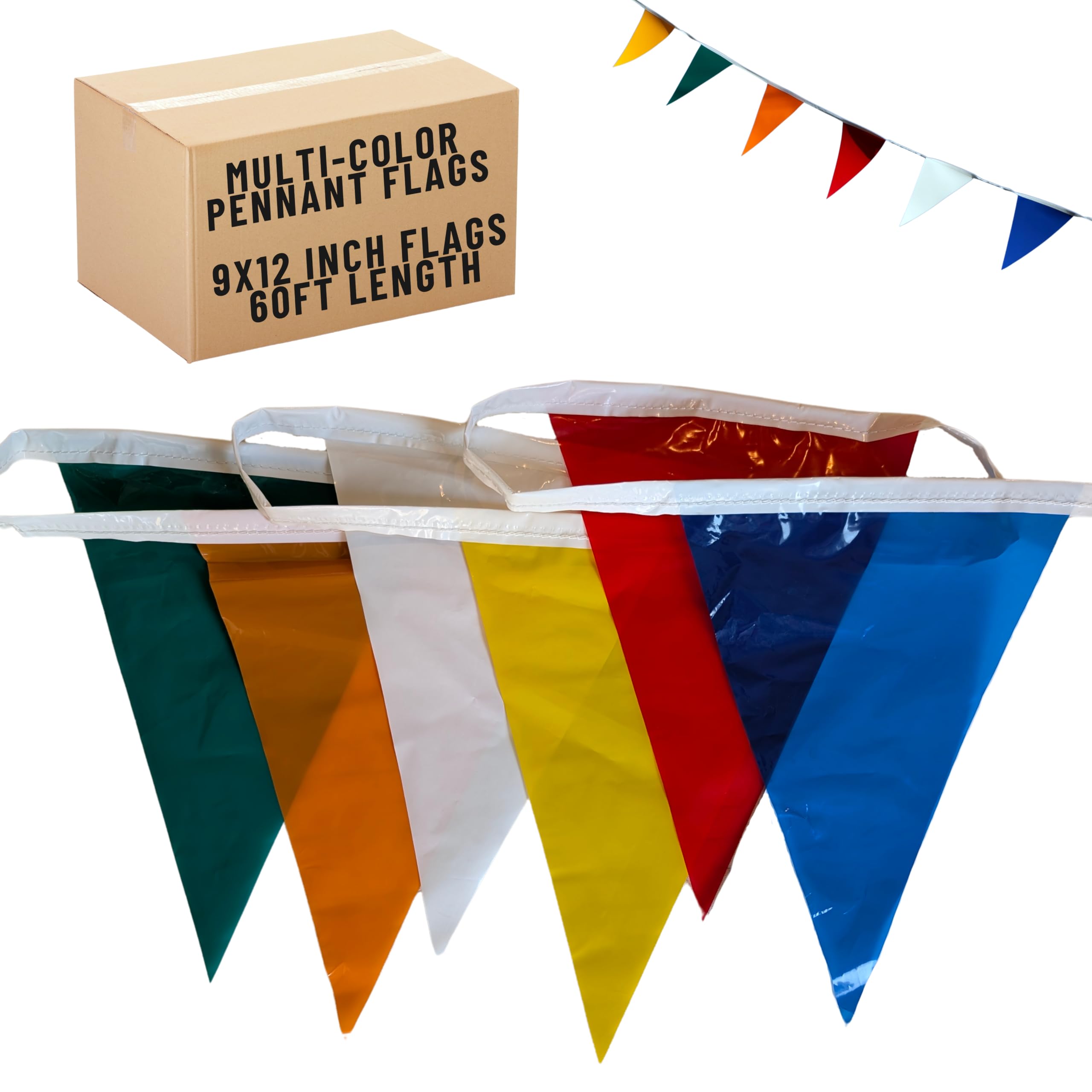 Pennant Flags - Green, 9x12x60 Ft
