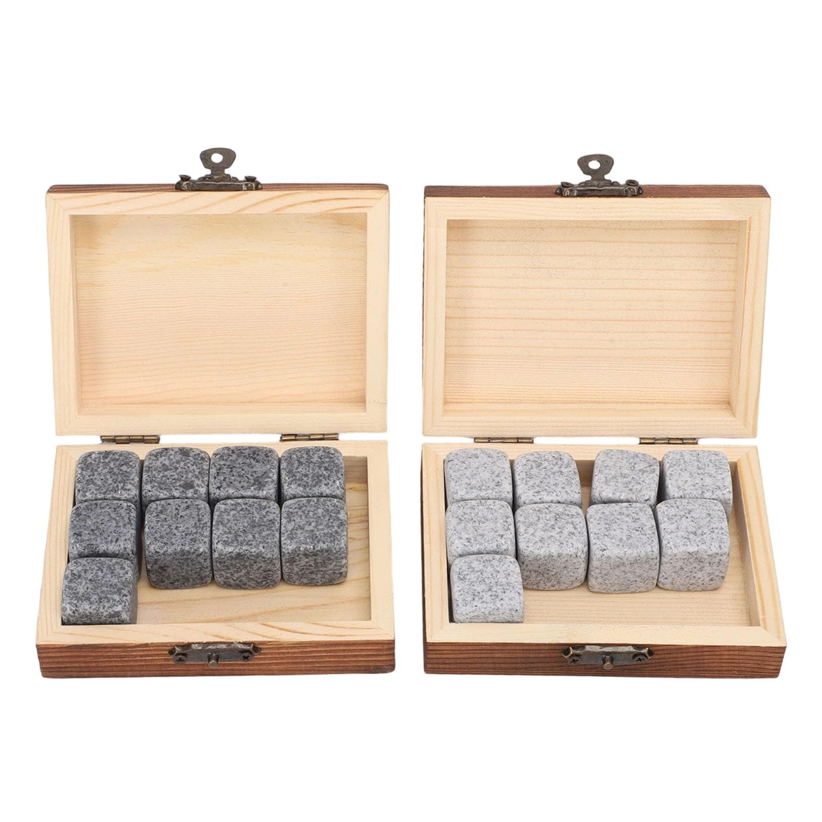 Juego de rocas para whisky Vikye de 2 piezas con elegante caja de madera