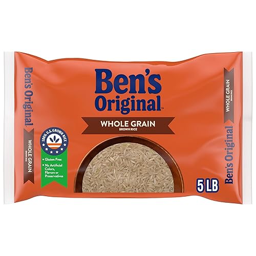 BENS ORIGINAL Arroz integral de grano entero 5 libras el embalaje puede variar