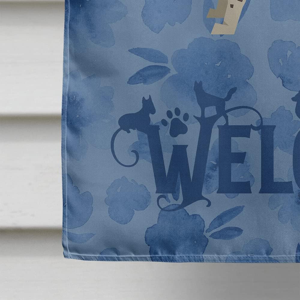 Caroline's Treasures CK6245CHF German Shorthaired Pointer Welcome House Flag Large Porch Sleeve Pole Decorative Outside Yard Banner Artwork Wall Hanging, Polyester, House Size, Multicolor