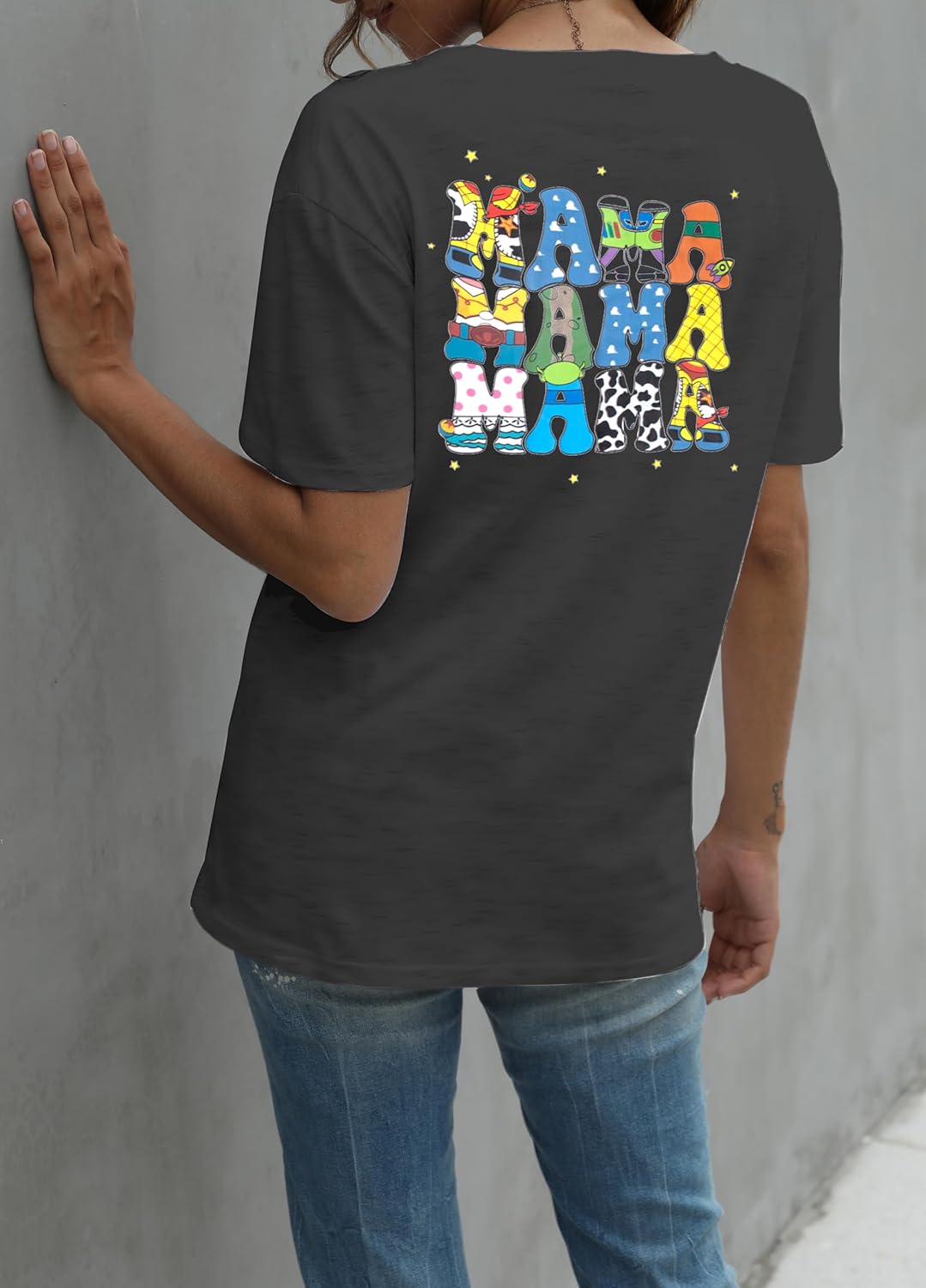 Mama Shirt for Women Mom Life T Shirt Mothers Day Tops Mom Birthday Crewneck Short Sleeve Tops - Image 6