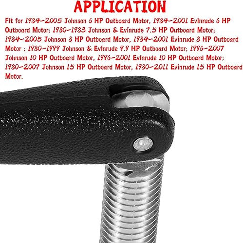 Miniatura 3 de 433675 0433675 Empuñadura de motor de barco Abrazadera de travesaño Tornillo Assy Fit para fuerabordas Johnson y Evinrude