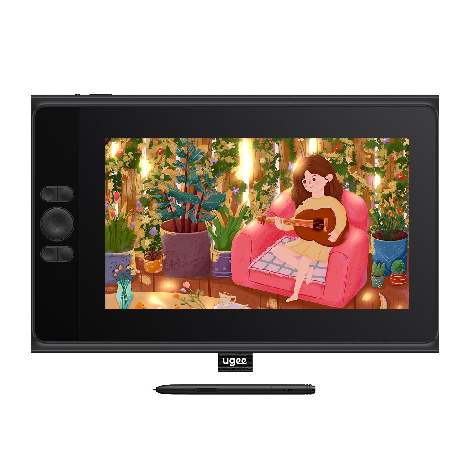ugee tavoletta grafica con schermo UE12 11,6 pollici,124% sRGB Ultra-Wide Color Gamut ideale per l'ufficio domestico e l'apprendimento online (11,6 pollici)