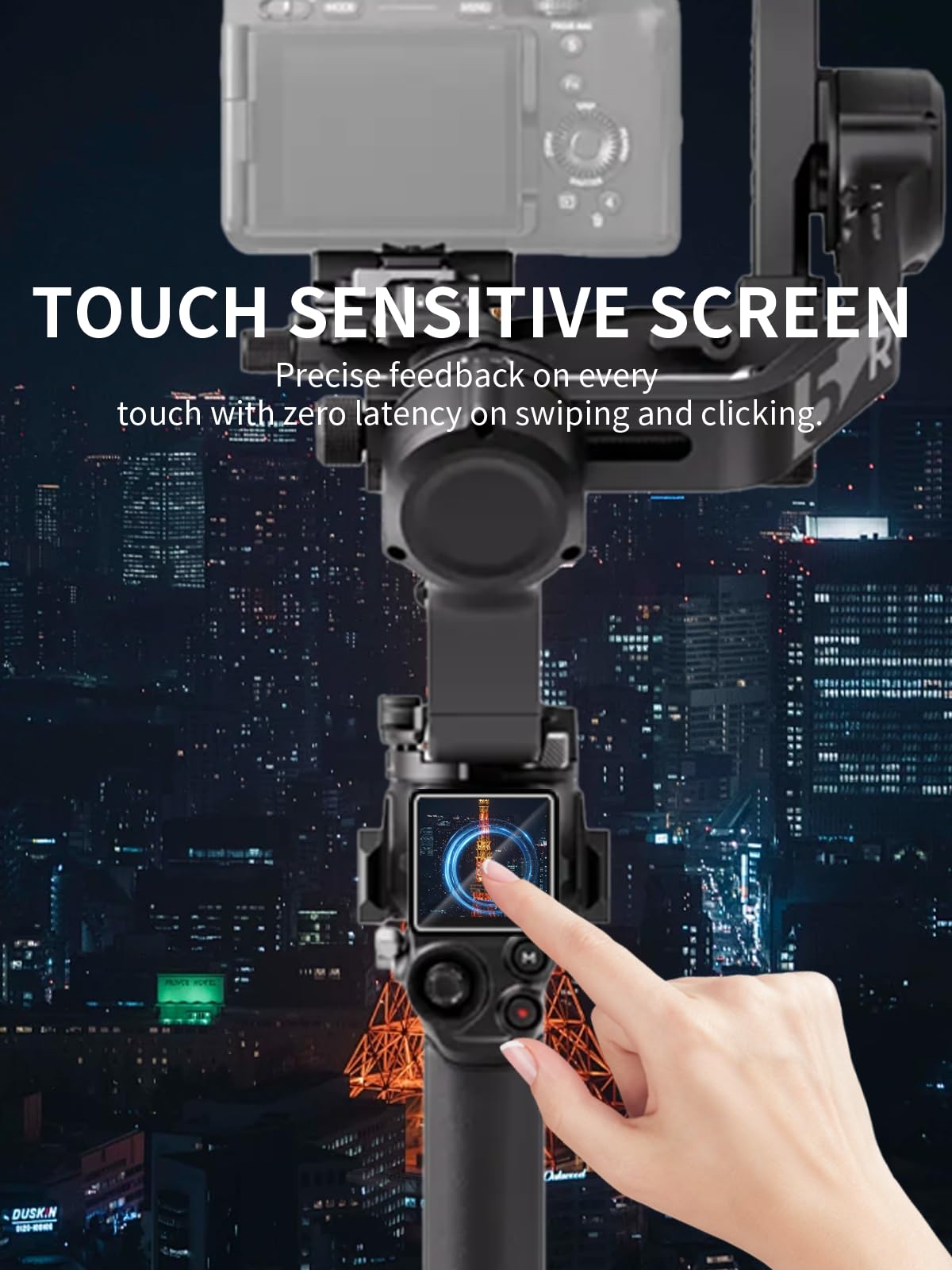 3 pellicole protettive per DJI RS5, 9H, in vetro temperato compatibile con DJI RS5, resistente, antigraffio, senza impronte digitali