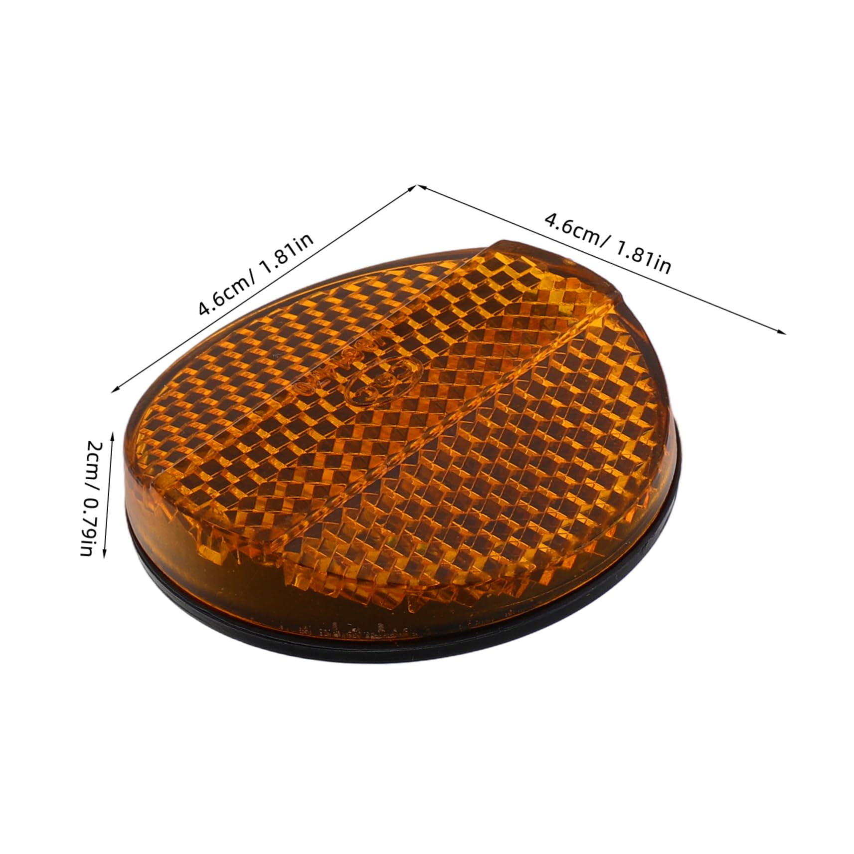 PRETYZOOM Motorcycle Reflective Warning Sticker Red Bumper Lower Reflectors for Rear Side