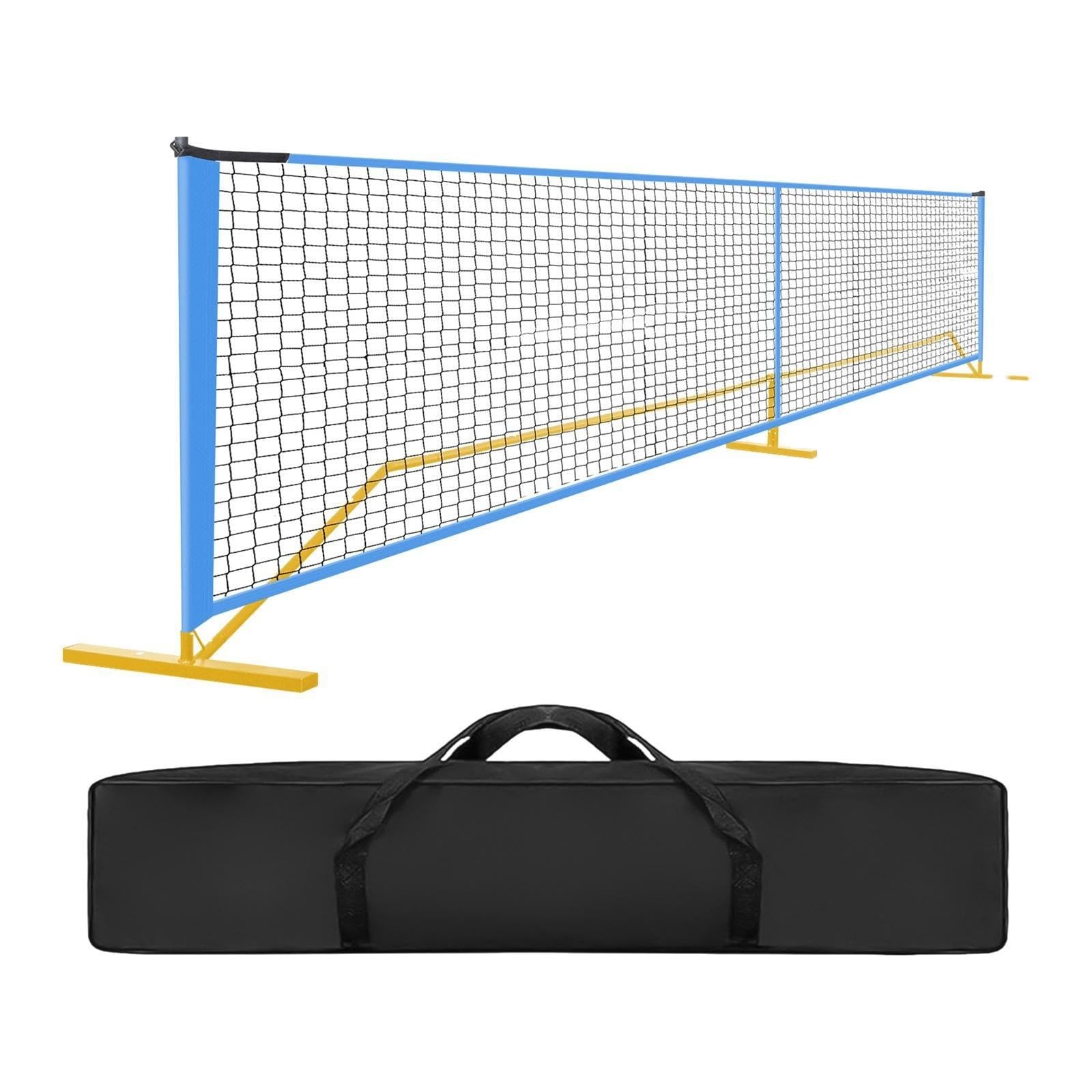 Rete da Pickleball Portatile Sistema di Rete da Pickleball Badminton Professionale Resistente 22 Piedi Sport