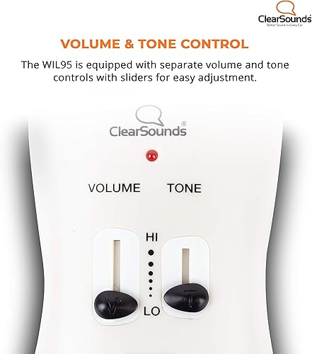 Miniatura 3 de ClearSounds WIL95 UltraClear Amplificador de teléfono portátil para teléfonos digitales y VoIP con cable con amplificación de hasta 40 dB,