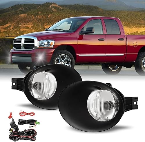 Miniatura 9 de Nixon Offroad Juego de luces antiniebla con bombillas halógenas para Dodge Ram 1500 Pickup 2002-2008  Dodge Ram 2500 35002002 y Dodge Ram 4000