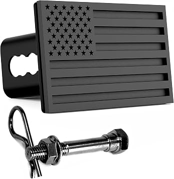 USA 2" American Flag Metal Hitch Cover