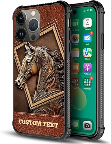 Miniatura 8 de ZHEGAILIAN Funda compatible con iPhone 11, funda con texto personalizado de caballo para iPhone 11, diseño personalizado de tu texto, funda de