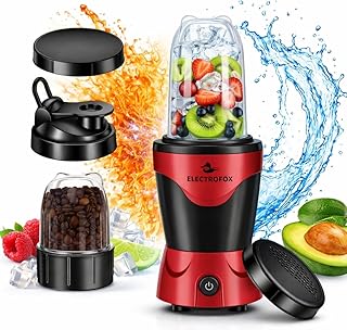 Electrofox Pro Nutri Blender 750 W Juicer Mixer Grinder (Nutri Pro | 2 Jars | Red & Black) 2 Year Warranty