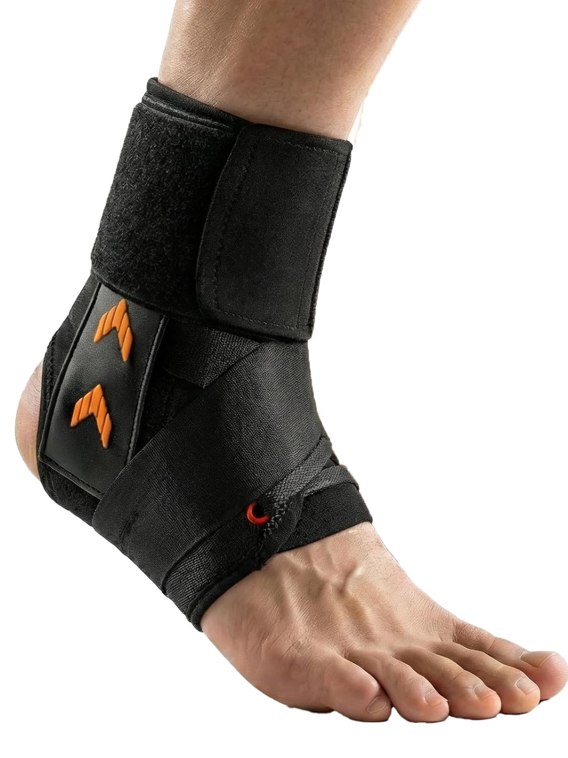 3D Wrap Stability Ankle Brace for Men and Women, Quick-Adjust Figure 8 Ankle Support Brace, Lightweight In-Shoe Lace Up Ankle Stabilizer with Side Pads for Basketball, Volleyball, Sports (L)