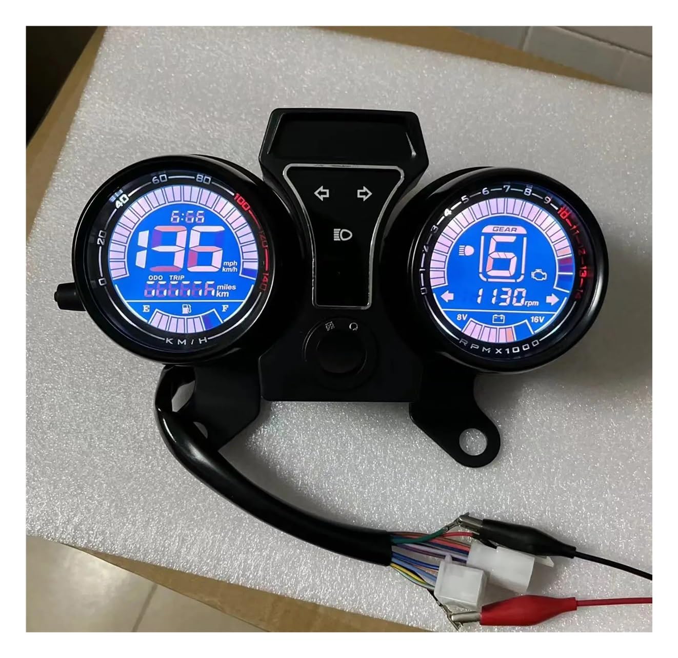 Contagiri contachilometri Per Ft150s/dt1 FT125 DT125 Per CG150 CG200 Moto Tachimetro Contagiri LED Digital Meter Assembly