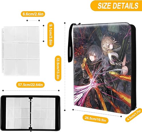 Miniatura 8 de Trading Ygo - Carpeta de tarjetas, se adapta a 900 tarjetas coleccionista de tarjetas, con 40 fundas extraíbles, juguetes regalos para niños y niñas