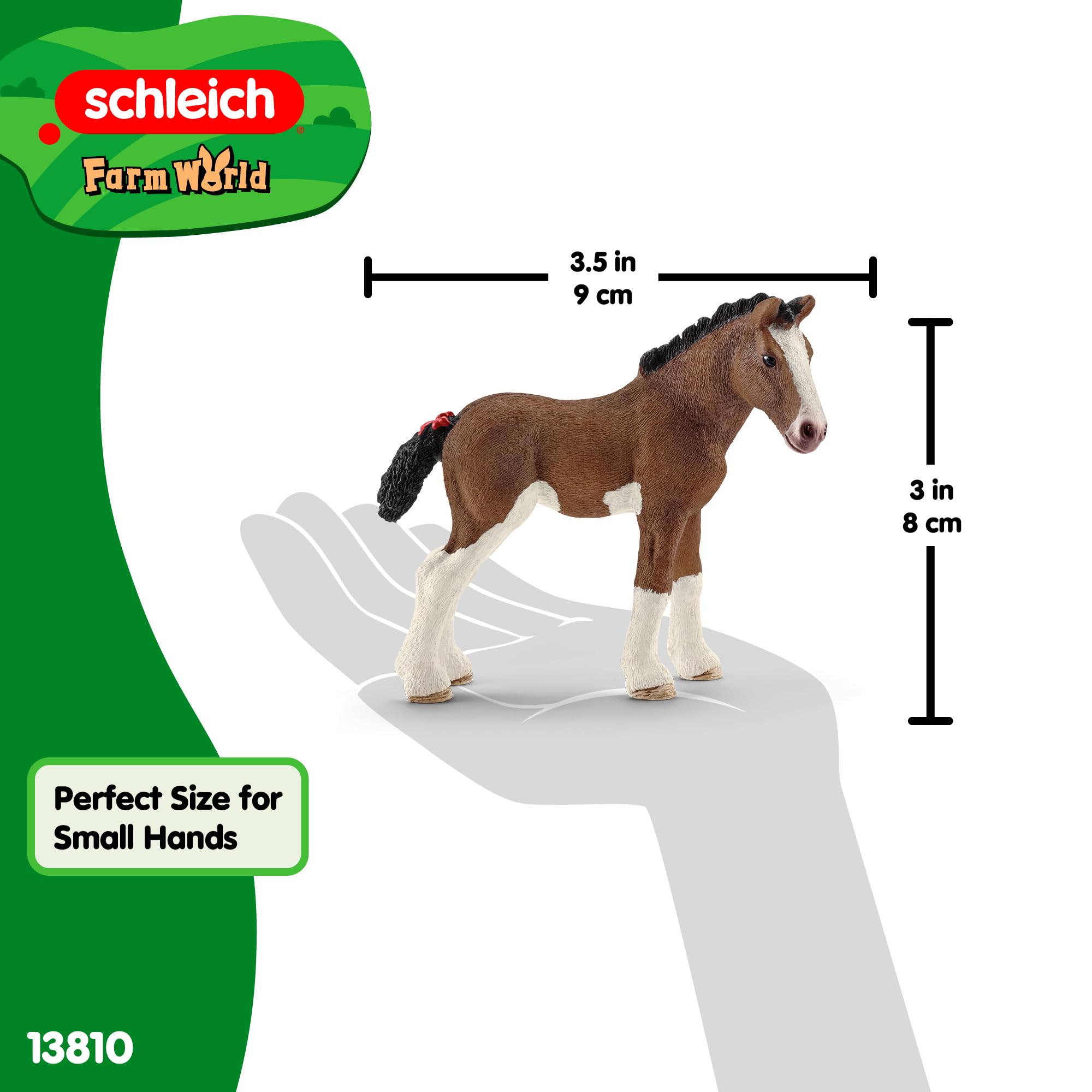 Schleich Clydesdale Foal Toy - Farm World Figurine -7 Schleich Clydesdale Foal Toy - Farm World Figurine -7