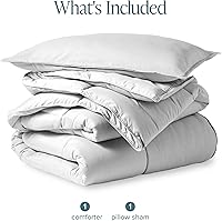 Vista 160 de Bare Home Comforter Set - King/California King Size - Ultra-Soft - Goose Down Alternative - Premium 1800 Series - All Season Warmth