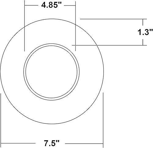 Miniatura 4 de NICOR Lighting DCR-CLR-56-TR-NK - Placas frontales LED Downlight, níquel