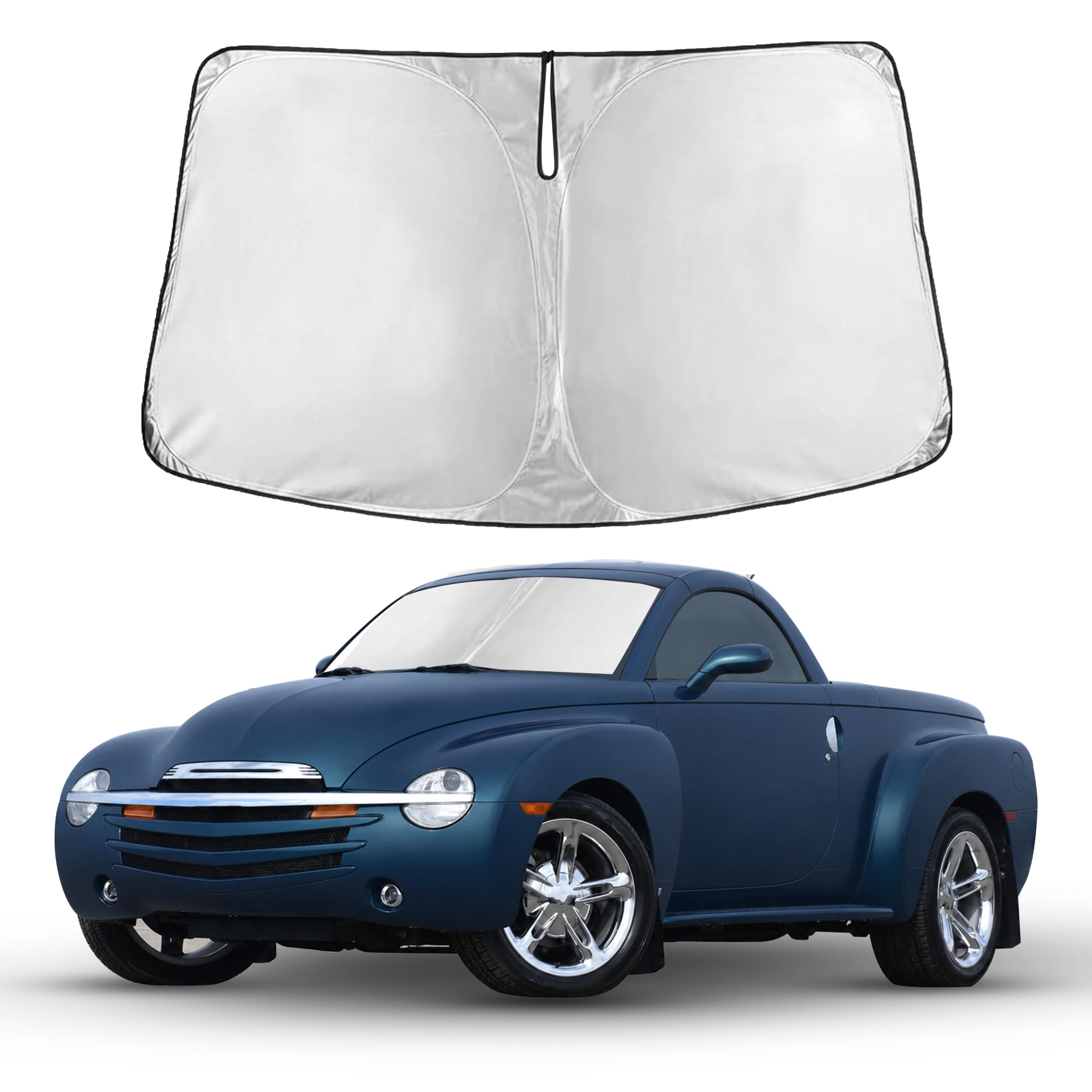EcoNour Windshield Sunshade Compatible for Chevy SSR 2003-2006