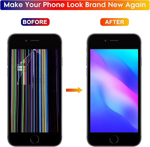 Miniatura 2 de para iPhone 7 Reemplazo de pantalla 4.7', kit de reparación completo de pantalla táctil 3D, montaje de cristal digitalizador de pantalla con juego