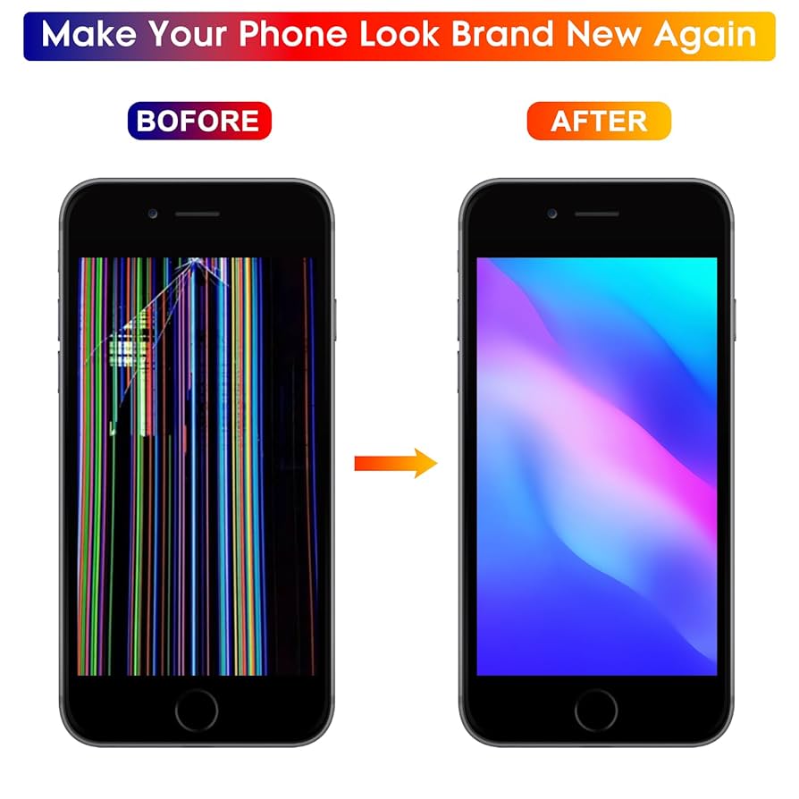 iPhone - GoodSanday DIYREpair Screen Replacement for iPhone 7 4.7', FHD COF 3D