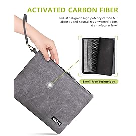 OZCHIN Smell Proof Bag Travel Storage Case Activated Charcoal Pouches Durable Odorless Medicine Organizer