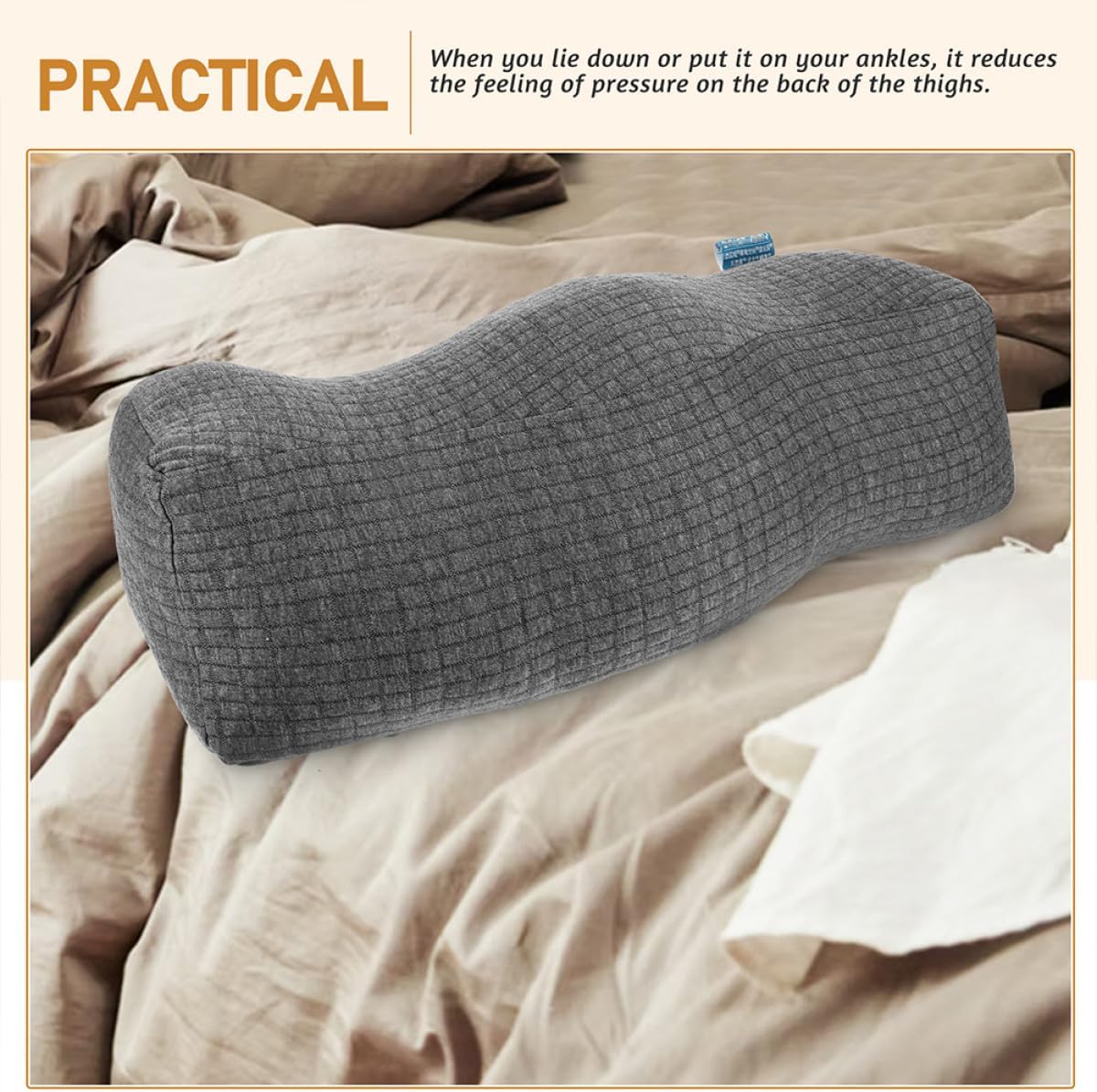 Cabilock Elevated Leg Rest Pillow for Office and Home Use Comfortable Foot Cushion for Improved Pillow for Legs and for Sedentary Work and Relaxation