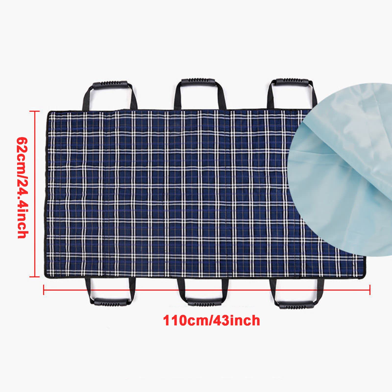 Cinturón móvil de Transferencia con Asas,Impermeable Correas de Transferencia Multifuncional Cuidado de la Cama de enfermería Cinturón de Transferencia para para Ancianos Ancianos y Pacientes