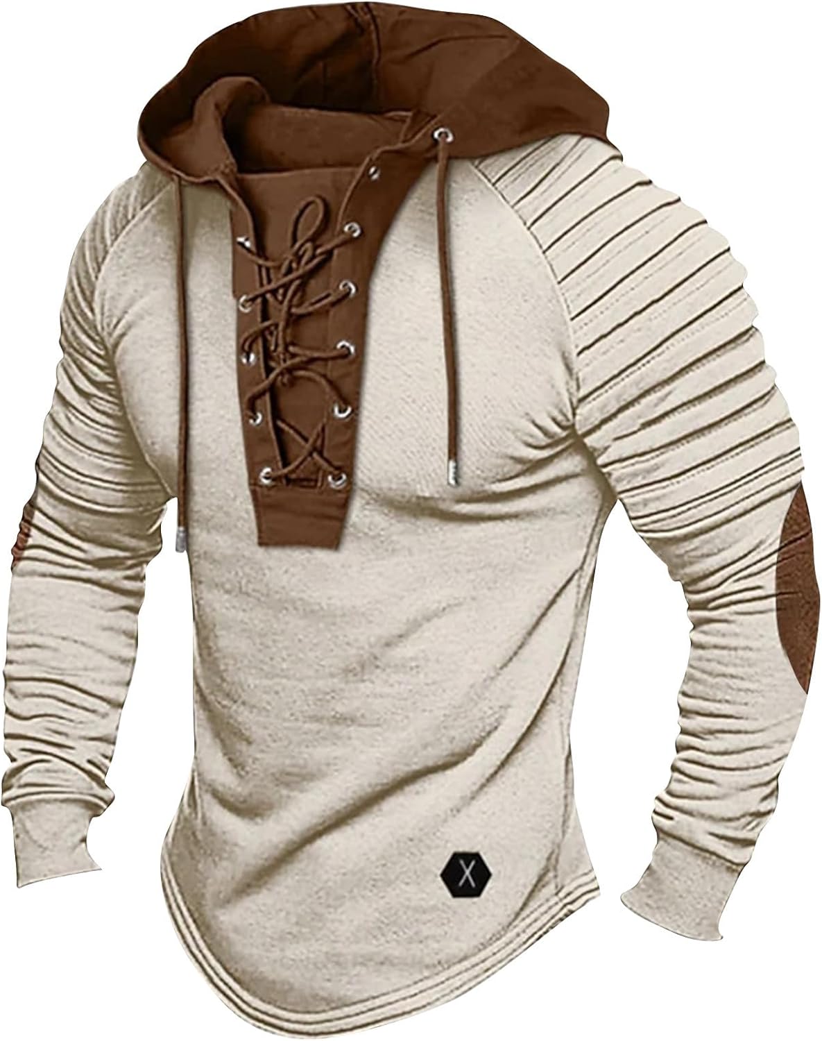 Ymosrh Mens Shirts with Hoodies Workout Hooded Shirts Long Sleeve Casual Fashion Hoodie T Shirt Pullover Tops