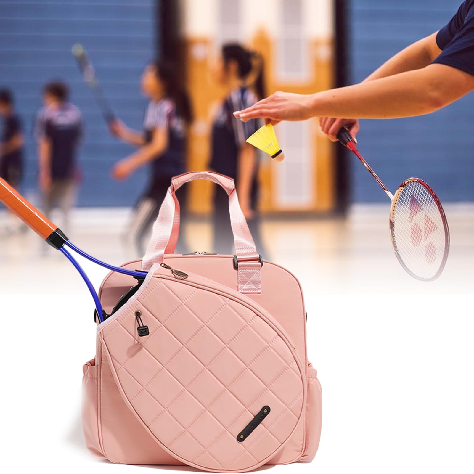Tennisschlägertasche, große Kapazität, wasserdichter Tennisschling-Rucksack, tragbare Schlingentasche, Erwachsene für Badmintonschläger