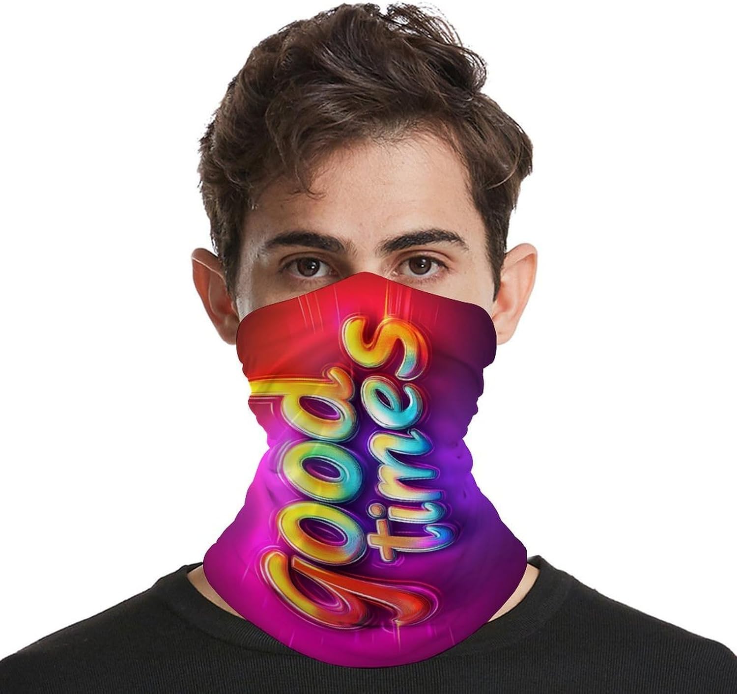 Have A Good Time Neck Gaiter Windproof Face Mask Bandanas for Men Women Cold Weather Scarf